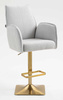 HR280KW Scaun Gri Boucle cu Bază Aurie