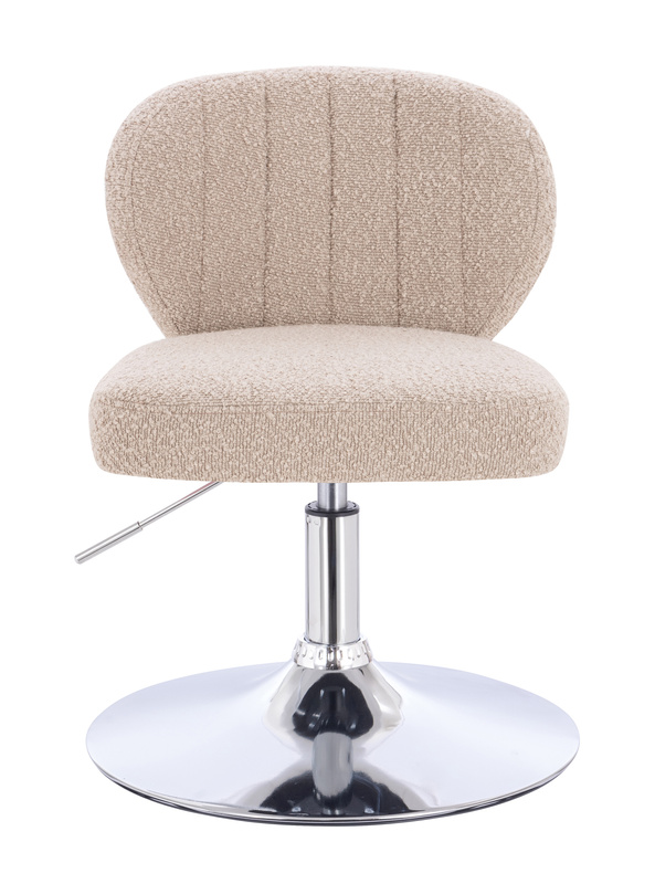 HR193N Scaun Latte Boucle cu Bază Cromata