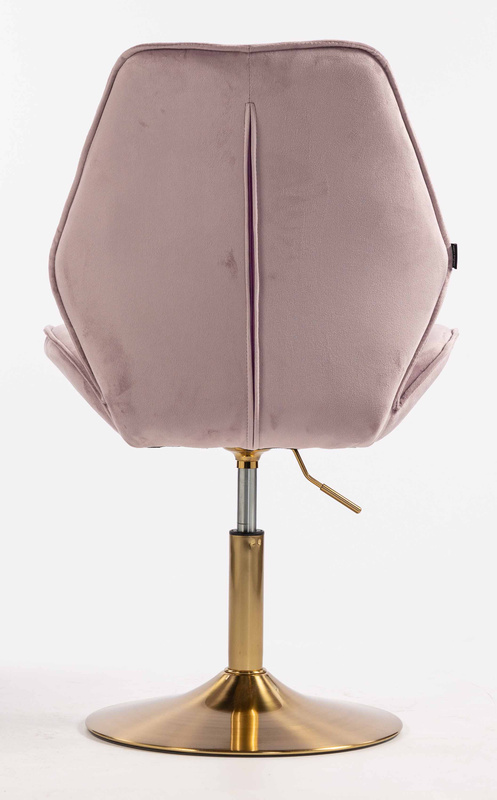 HR350N Scaun Mov din Catifea Bază Aurie