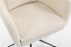 HR250K Scaun Crem Boucle Bază Cromata