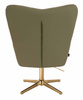 HR650CROSS Scaun Khaki Piele Ecologica Premium Soft cu Bază Aurie