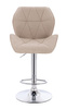 HR212W Scaun Latte Boucle cu Bază Cromata