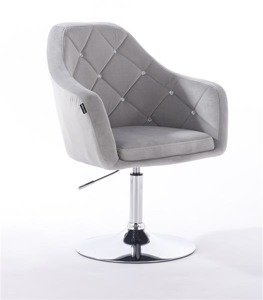 HR830N Scaun Catifea Gri