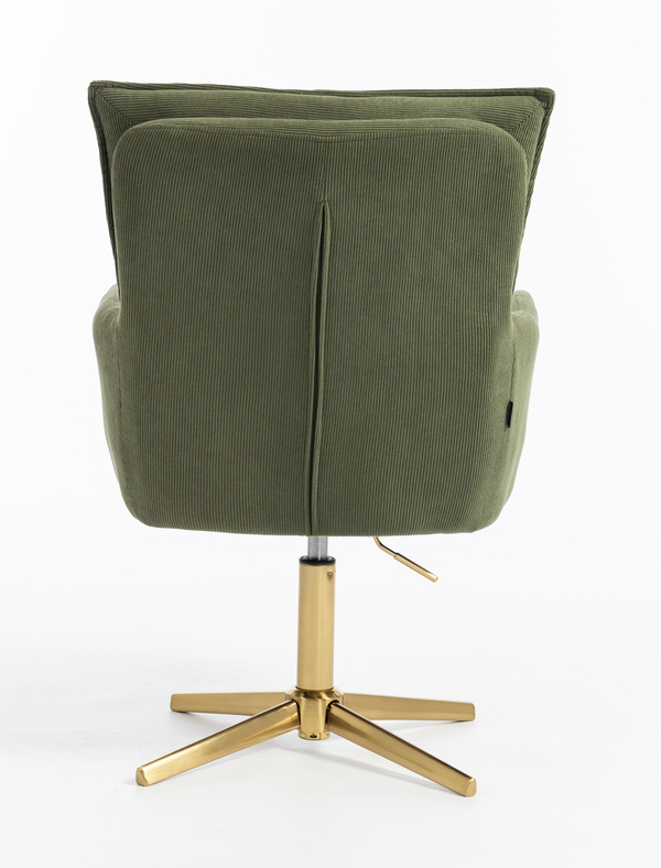 HR250CROSS Scaun Zsályazöld Prémium Kordbársony Bază Aurie