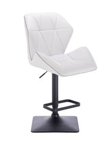 HR212KW ZIC-ZAC Scaun Alb cu Bază Neagră
