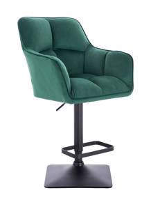 HR550KW Scaun Verde Catifea cu Bază Neagră