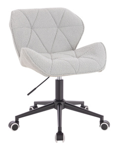 HR111K Scaun Gri Boucle cu Bază Neagră