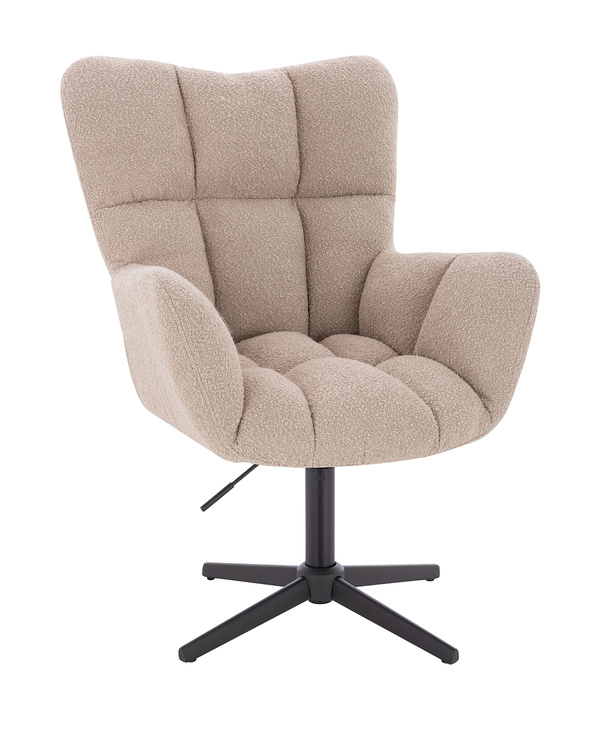 HR650CROSS Latte Boucle Scaun Bază Neagră