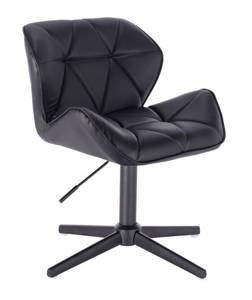 HC111CROSS Scaun Neagră cu Bază Aurie