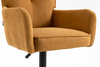 HR250W Scaun Catifea Reiată Premium Ruloare Curry Galben Bază Neagră