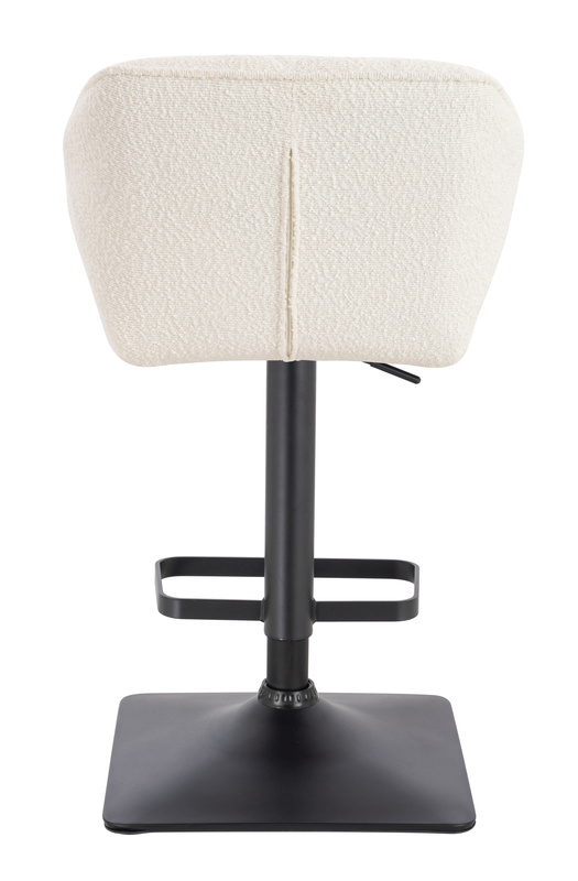 HR111KW Scaun Crem Boucle cu Bază Neagră