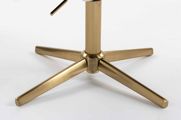 HR8404CROSS Scaun Crem Boucle cu Bază Aurie