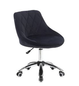HR1054K Scaun Negru Catifea