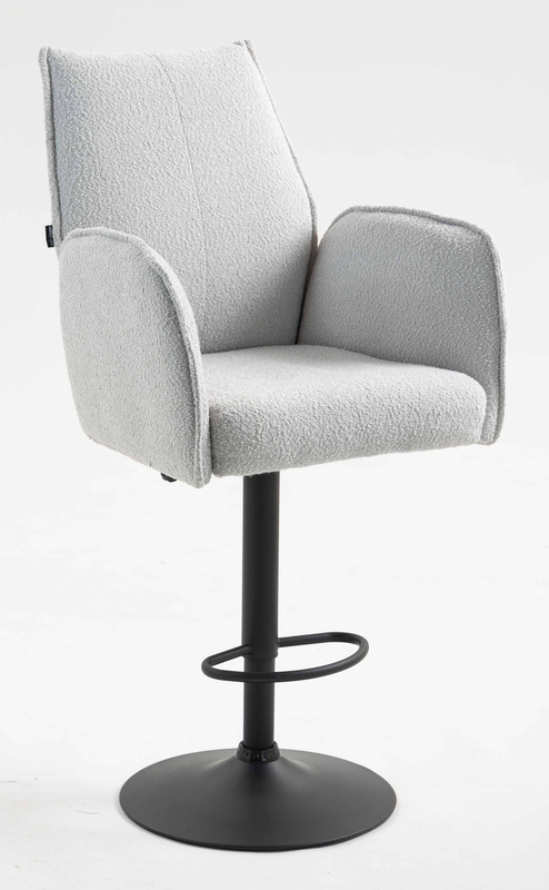 HR280W Scaun Gri Boucle cu Bază Neagră