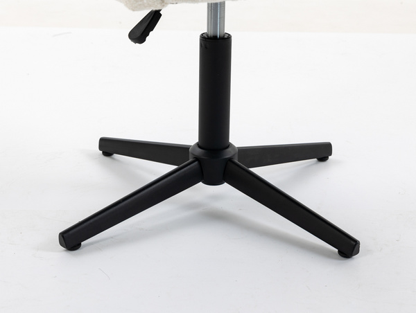 HR250CROSS Scaun Crem Boucle Bază Neagră