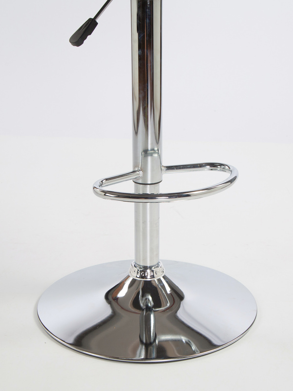 HR2055W Scaun Latte din Catifea cu Bază Cromata