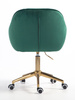 HR2055K Scaun Verde din Catifea cu Bază Aurie
