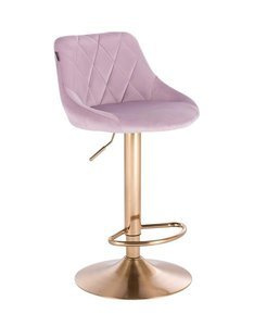 HR1054W Scaun Heather din Carifea cu Bază Aurie