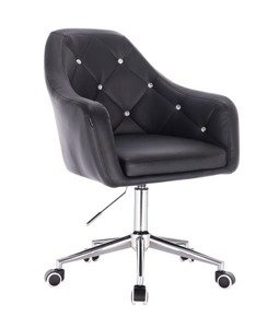 HC830K Scaun Negru de Piele