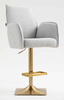 HR280KW Scaun Gri Boucle cu Bază Aurie