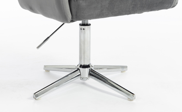 HR250CROSS Scaun Catifea Grafit Bază Cromata