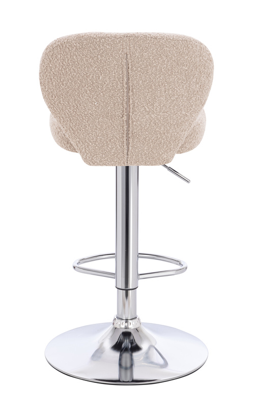HR193W Scaun Latte Boucle cu Bază Cromata