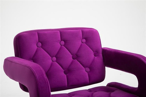 HR8403K Scaun Catifea Fucsia Bază Aurie
