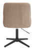 HR920CROSS Scaun Latte din Catifea cu Bază Neagră