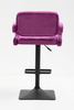 HR8403KW Scaun Catifea Fucsia cu Bază Neagră