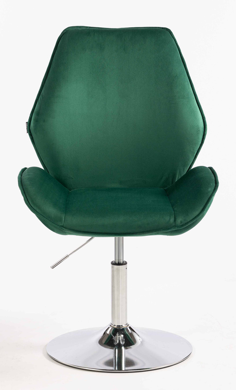 HR350N Scaun Verde din Catifea Bază Cromata