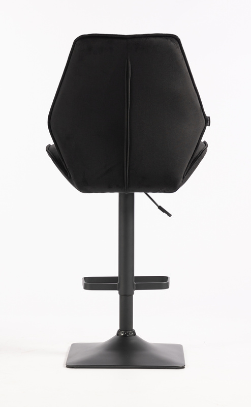 HR350KW Scaun Neagră din Catifea Bază Neagră