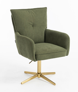 HR250CROSS Scaun Zsályazöld Prémium Kordbársony Bază Aurie