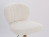 HR193K Scaun Crem Boucle cu Bază Aurie