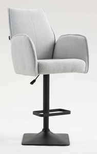 HR280KW Scaun Gri Boucle cu Bază Neagră