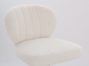 HR193CROSS Scaun Crem Boucle cu Bază Aurie
