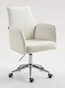 HR280K Scaun Crem Boucle cu Bază Cromata