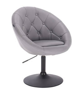 HC8516N Scaun Gri cu Bază Neagră