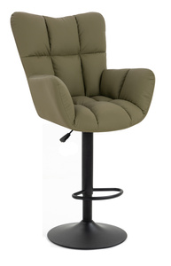 HR650W Scaun Khaki Piele Ecologica Premium Soft cu Bază Neagră