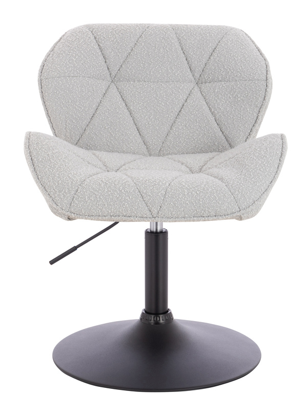 HR111N Scaun Gri Boucle cu Bază Neagră