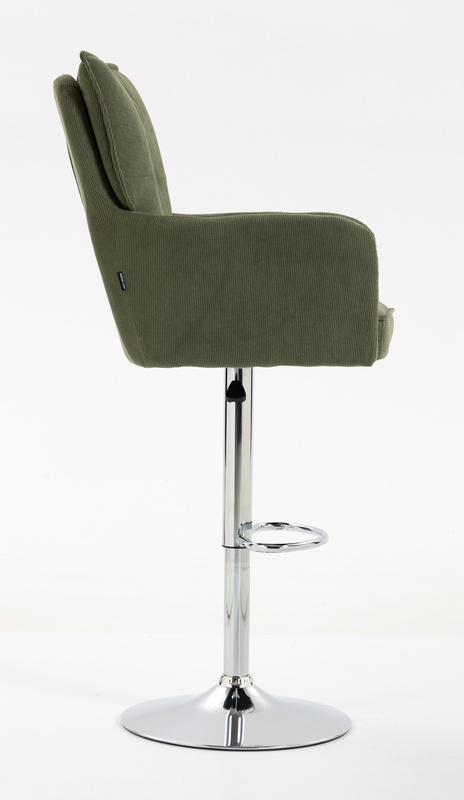 HR250W Scaun Zsályazöld Prémium Kordbársony Bază Cromata