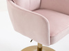 HR250N Scaun Catifea Roz Pudra Bază Aurie