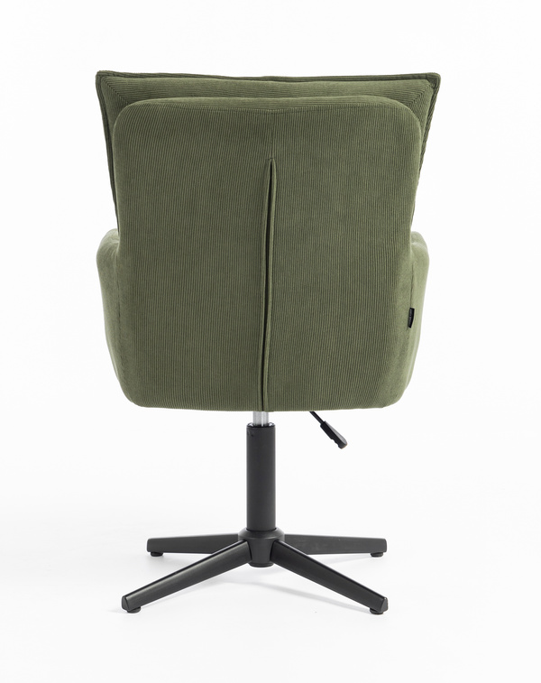 HR250CROSS Scaun Zsályazöld Prémium Kordbársony Bază Neagră