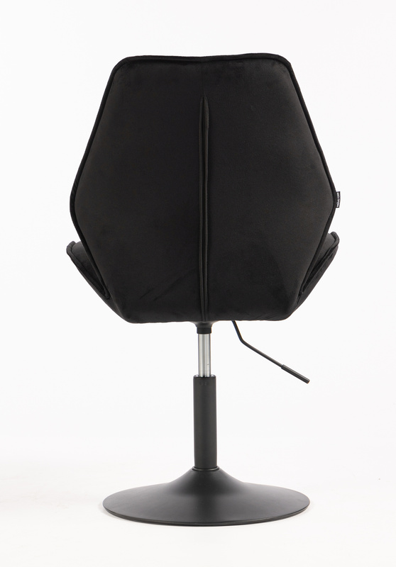 HR350N Scaun Neagră din Catifea Bază Neagră