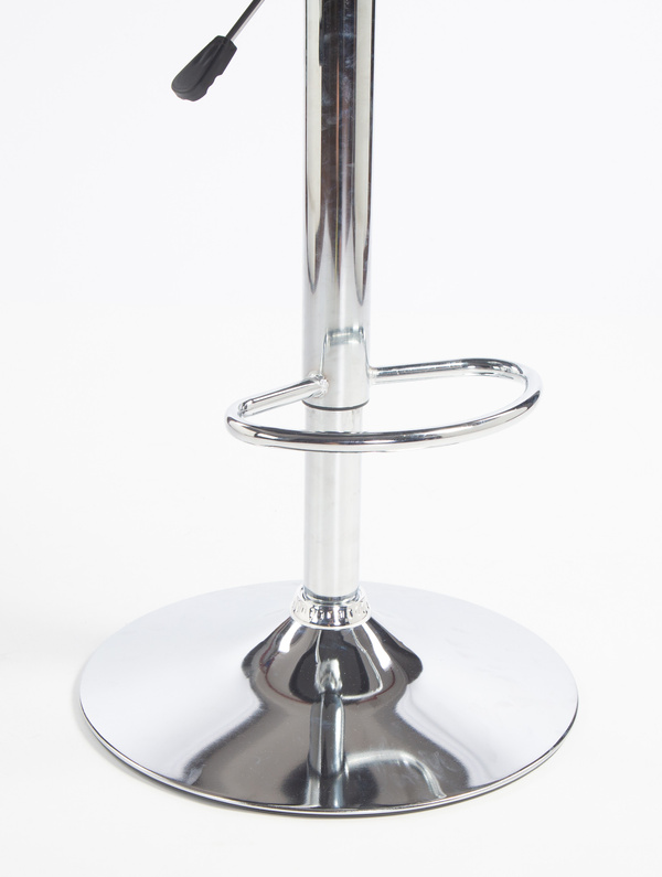 HR2055W Scaun Neagră din Catifea cu Bază Cromata