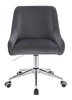 HR920K Scaun Grafit din Catifea cu Bază Cromata