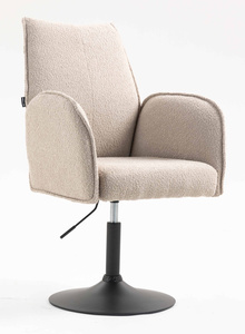 HR280N Scaun Latte Boucle cu Bază Neagră