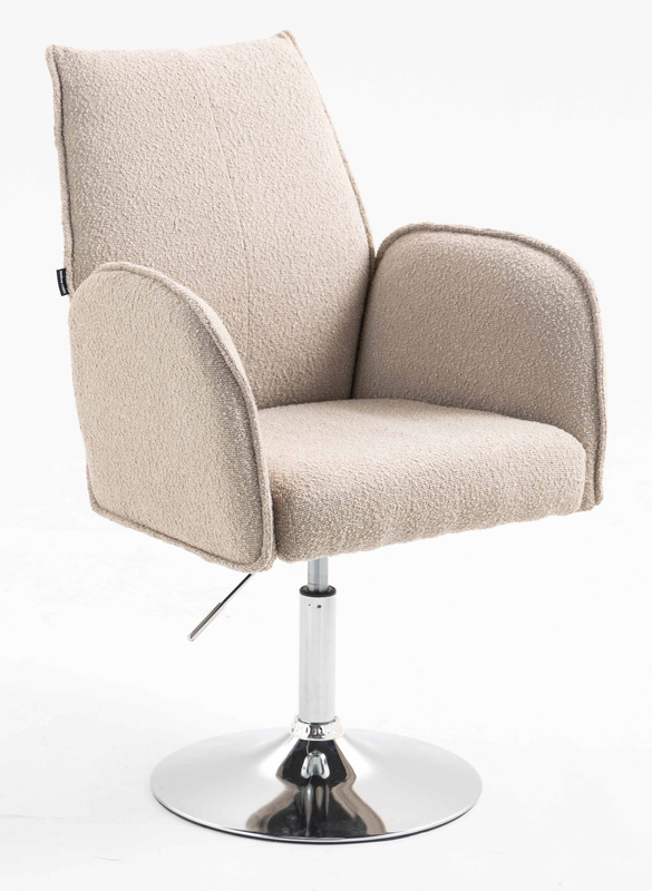 HR280N Scaun Latte Boucle cu Bază Cromata