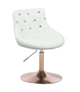 HC931N Scaun Alb cu Bază Aurie