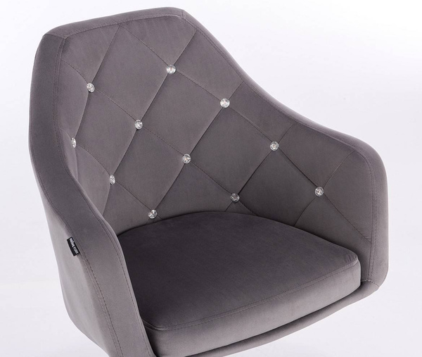 HR830CROSS Scaun Catifea Grafit