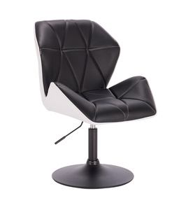 HR212N SCAUN Neagră-Alb cu Bază Neagră